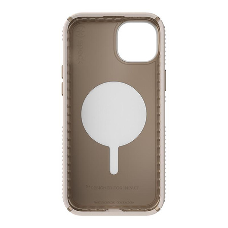 Speck Presidio2 Grip ClickLock & Magsafe - pouzdro pro iPhone 15 Plus / iPhone 14 Plus (Bělená kost / Dědičná zlatá / Lískově hnědá)