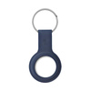 Etui en silicone Crong avec porte-clés - Porte-clés Apple AirTag (bleu marine)