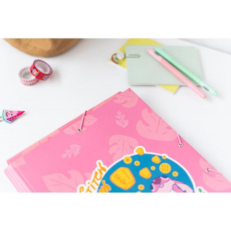 Disney Stitch - Cartella / cartella con elastico A4 (24 x 34 cm)
