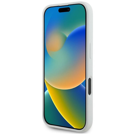 Karl Lagerfeld Silicone Double Heads And Circle MagSafe - Case for iPhone 16 (beige)