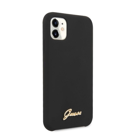 Guess Silikon Vintage - iPhone 11 Hülle (schwarz)