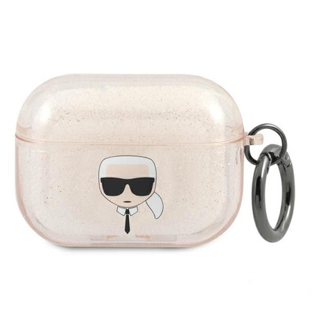 Karl Lagerfeld Karl Head Glitter - Airpods Pro Gehäuse (Gold)