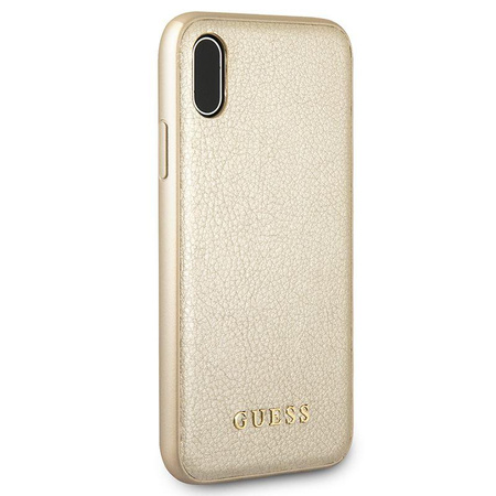 Guess Iridescent - Pouzdro pro iPhone Xs / X (zlaté)