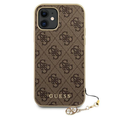 Guess 4G Charms Kollektion - iPhone 12 mini Tasche (braun)