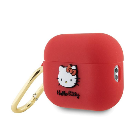 Hello Kitty Silicone 3D Kitty Head - AirPods Pro 2 Case (fuchsia)