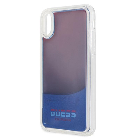 Guess California - iPhone Xs / X Case (Glow in the Dark Sand/Red)