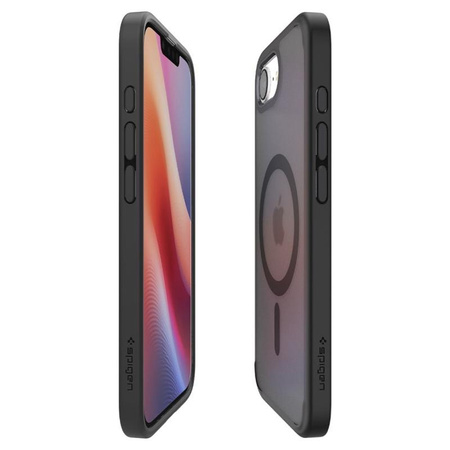 Spigen Ultra Hybrid MagSafe - étui pour iPhone 16e (Frost Black)