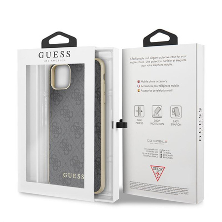 Guess 4G Charms Collection - Etui iPhone 11 Pro Max (szary)