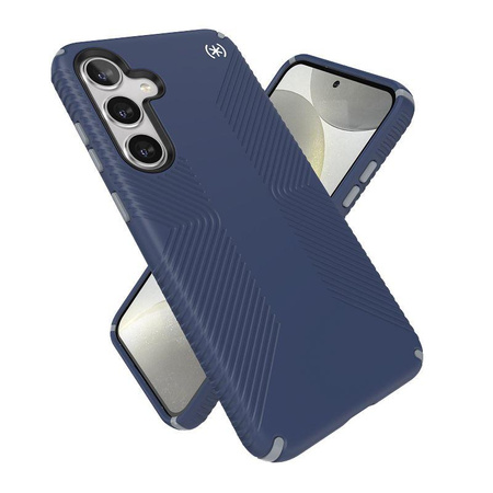 Speck Presidio2 Grip - Étui Samsung Galaxy S24+ (Bleu côtier / Gris poussière)