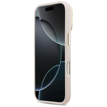 ETUI DO IPHONE 17 PRO GUESS ORYGINALNE RÓŻOWE Z PODSTAWKĄ MODNE CASE