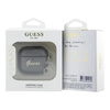 Guess Metallic Script Charm - AirPods 4 tok (fekete)