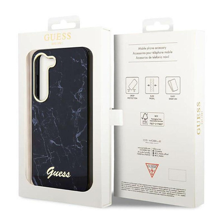 Guess Marble Collection - Samsung Galaxy S23 tok (fekete)