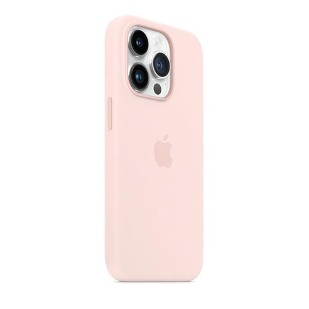 Apple Silikonhülle - Silikonhülle mit MagSafe für iPhone 14 Pro (kreidebleich)