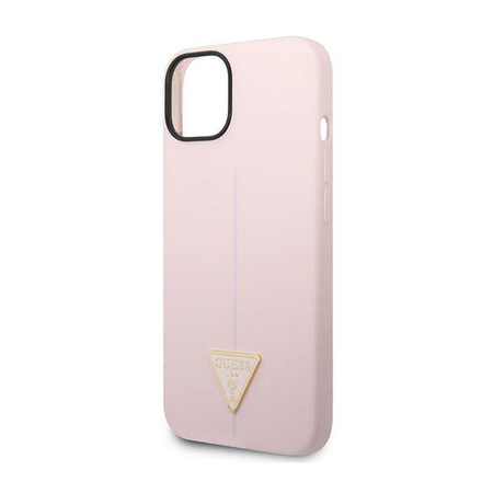 Guess Silikon Dreieck Logo - iPhone 14 Hülle (lila)