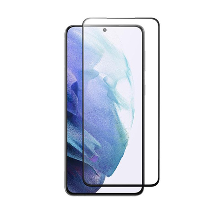 Crong 7D Nano Flexibilní sklo – Nerozbitné hybridní sklo 9H pro celý displej Samsung Galaxy S21+