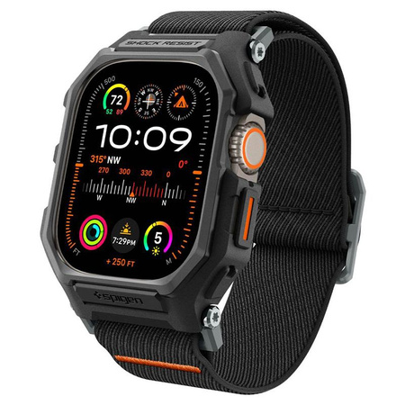 Spigen Lite Fit "Pro" - Case with Strap for Apple Watch Ultra 1/2 49 mm (Matte Black)