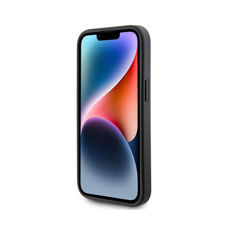 Guess 4G fém arany logó - iPhone 15 tok (szürke)