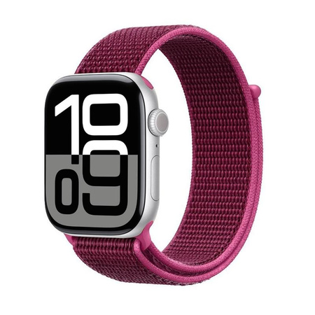 Crong Nylon - Cinturino sportivo per Apple Watch 38/40/41/42 mm (Magenta Fusion)