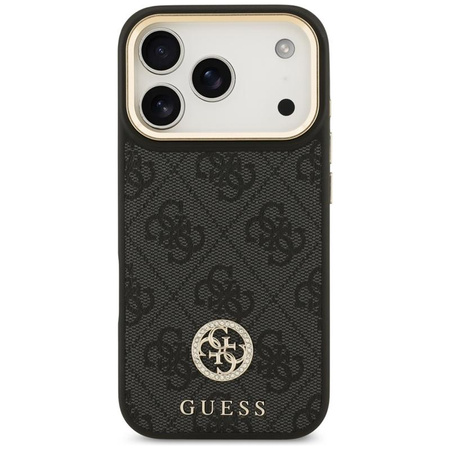 ETUI DO IPHONE 17 PRO do MAGSAFE GUESS CZARNE ORYGINALNE ELEGANCKIE MODNE