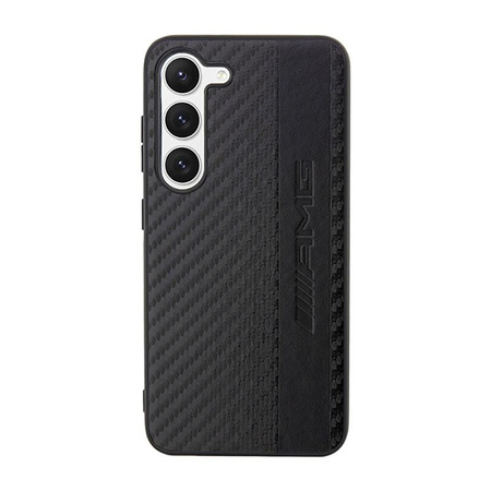 Pouzdro AMG Carbon Stripe & Embossed - Samsung Galaxy S23+ (černé)