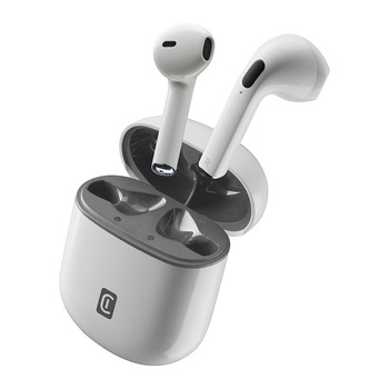Cellularline Style Color - Bluetooth V5.3 TWS kabellose Kopfhörer mit Ladetasche (weiß)