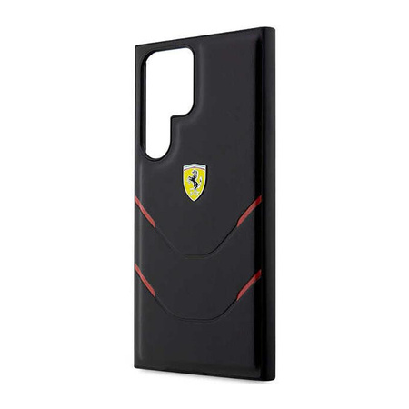 Ferrari Hot Stamp Lines - Etui Samsung Galaxy S23 Ultra (noir)