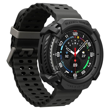 Spigen Rugged Armor – Pouzdro pro Samsung Galaxy Watch 8 Classic 46 mm (Matte Black)