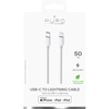 Câble de connexion PURO USB-C/Lightning MFi 0,5m (blanc)