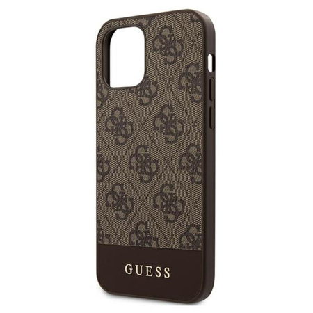 Collection 4G Bottom Stripe - Coque pour iPhone 12 Pro Max (marron)