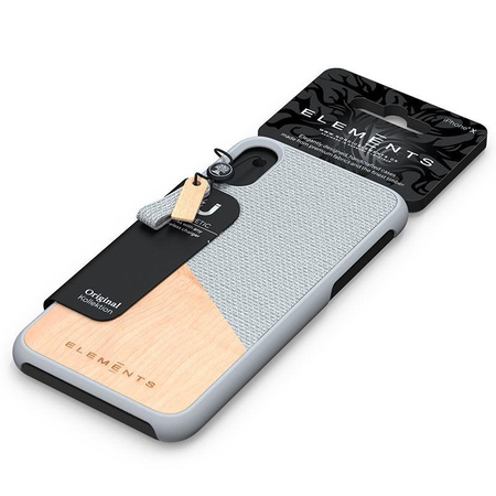 Nordic Elements Original Hel - Wooden Case for iPhone Xs Max (Light Grey)