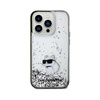 Karl Lagerfeld Liquid Glitter Choupette - Hülle für iPhone 14 Pro (Transparent)