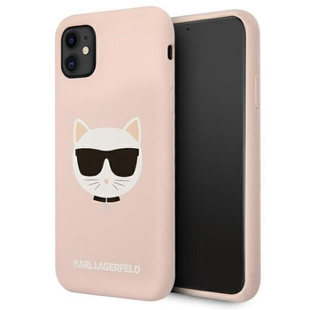 Karl Lagerfeld Choupette Head Silikon - iPhone 11 Hülle (rosa)