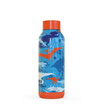 Quokka Solid Kids - Bouteille thermique en acier inoxydable 510 ml (Dinosaure)