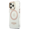 Guess Metal Outline Magsafe - iPhone 13 Pro Tasche (Transparent)