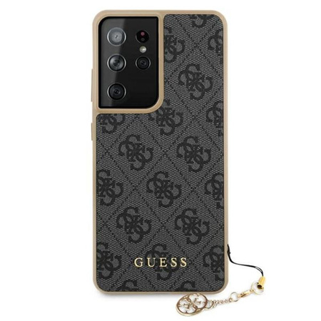 Collection Guess 4G Charms - Étui Samsung Galaxy S21 Ultra (gris)