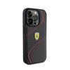 Ferrari Twist Metal Logo - iPhone 15 Pro Case (black)