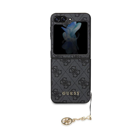 Guess 4G Charms Kollektion - Tasche für Samsung Galaxy Z Flip 5 (grau)