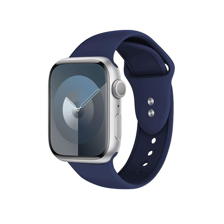 Crong Liquid - řemínek pro Apple Watch 44/45/46/49 mm (tmavě modrá)