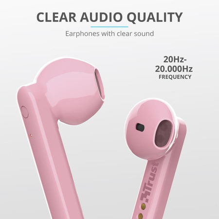 Trust Primo Touch - Bluetooth vezeték nélküli fejhallgató (rózsaszín)