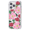 Rifle Paper Clear - iPhone 14 Pro Max case decorated with gold (Rose Garden)