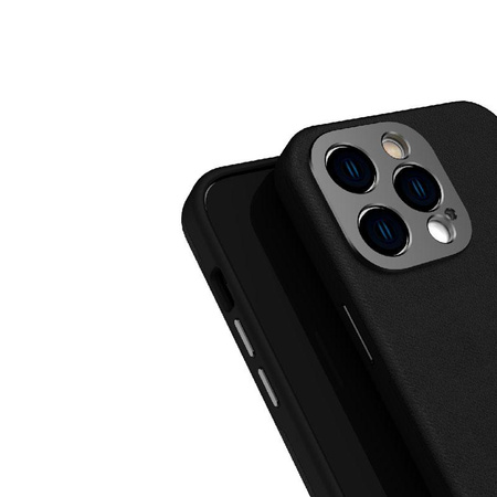 Moshi Napa Slim MagSafe - kožené pouzdro pro iPhone 14 Pro (Midnight Black)