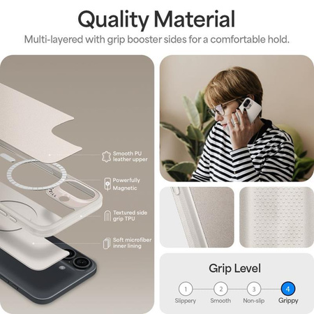 Spigen Cyrill Kajuk Mag MagSafe - Case for iPhone 16 (Cream)