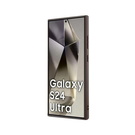 Guess 4G Metal Gold Logo - Case for Samsung Galaxy S24 Ultra (brown)