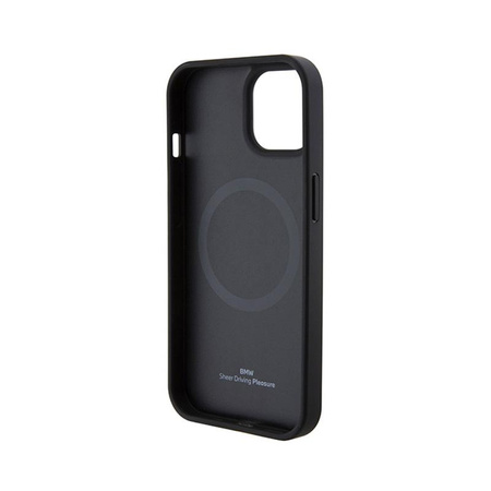 BMW Leather Hot Stamp MagSafe - iPhone 15 Case (Noir)