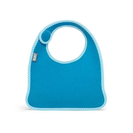 BUILT Mess Mate - 2 baby bibs (Dribble Dots Blue)