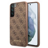 Guess 4G Metal Gold Logo - Samsung Galaxy S22+ Case (brown)