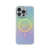 Pouzdro Guess IML Iridescent MagSafe - iPhone 15 Pro Max (tyrkysové)