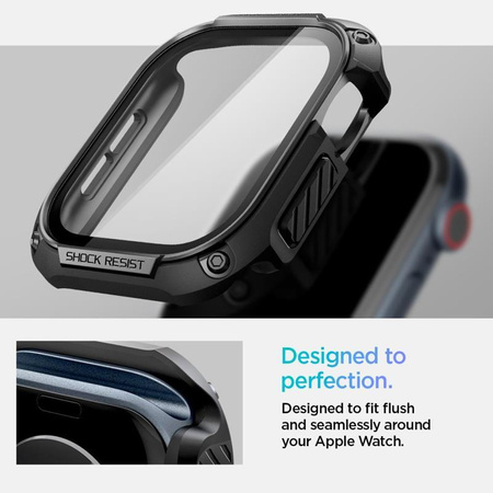 Spigen Tough Armor - Étui pour Apple Watch 10 46 mm (Noir)