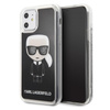 Karl Lagerfeld Iconic Glitter - iPhone 11 tok (fekete)