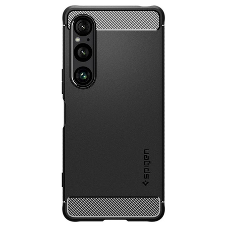 Spigen Rugged Armor - Tasche für Sony Xperia 1 VI (Mattschwarz)